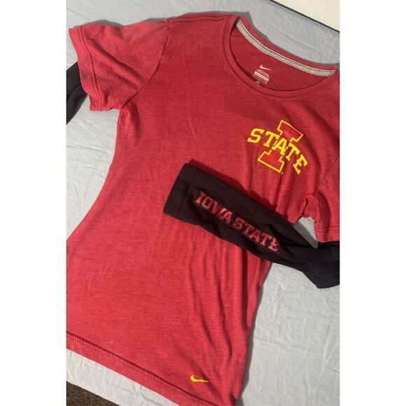 Iowa State Cyclones Womens Small Nike Red Long Sleeve Shirt - Picture 1 of 6